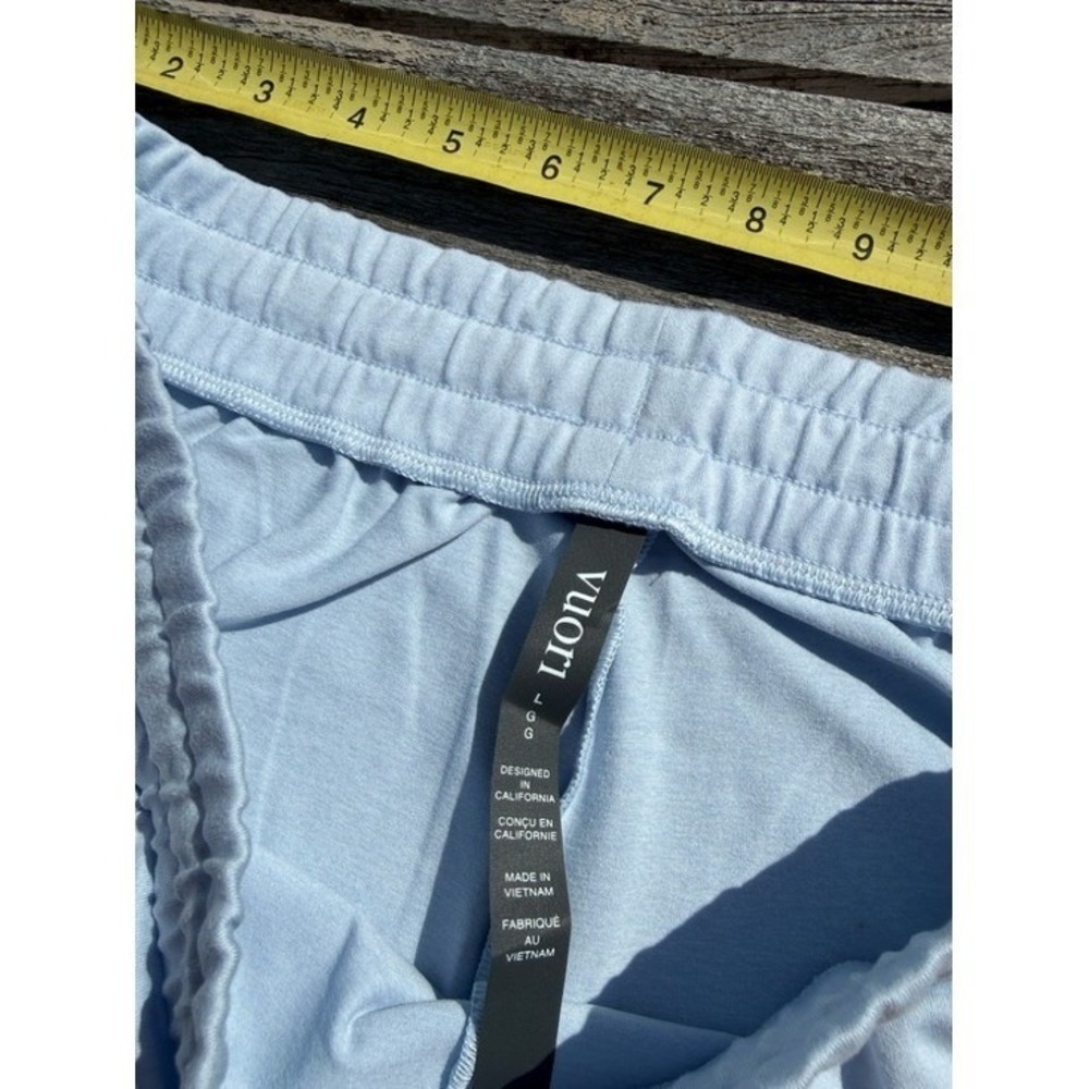 VUORI Halo Essential Wide Leg Pant Soft Sky Heather Blue Size Large NWT 🩵✨ - Picture 4 of 5